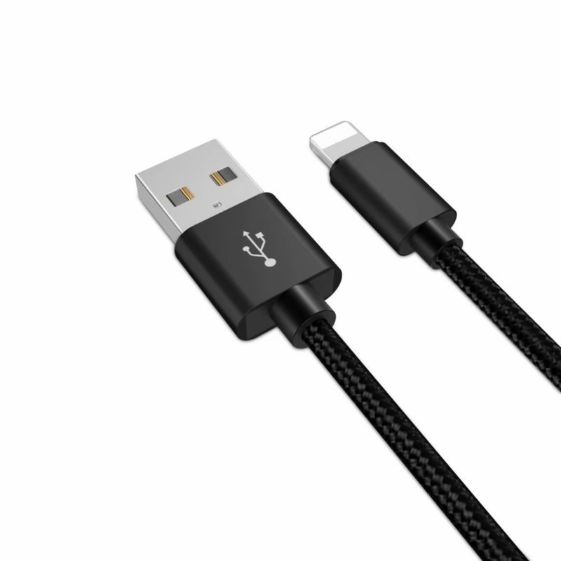 Dây Cáp Sạc USB Ngắn Mới Cho iPhone Dây Cáp Sạc Nhanh Màu Hồng 25CM