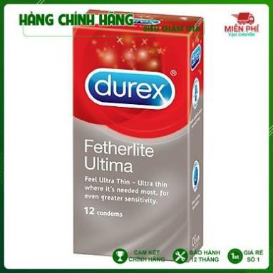 [MỎNG HƠN-NHIỀU HƠN]Bao cao su Durex Fetherlite Ultima 12 bao HOT vv