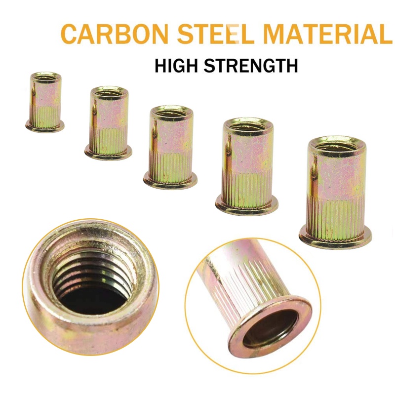 QQ Bộ 150 / 230 Đinh Tán Bằng Thép Không Gỉ Dùng Cho SAE Metric