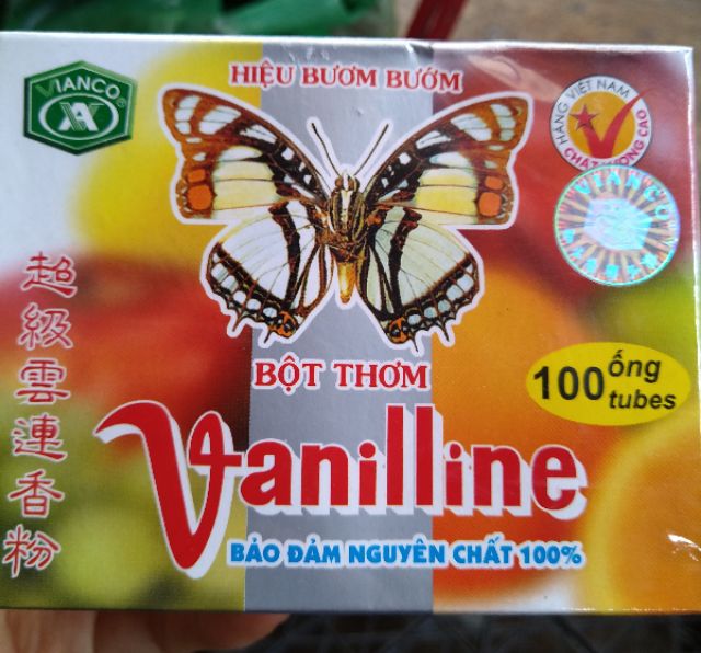 Ống bột Vanilline hiệu Bươm Bướm của Vianco