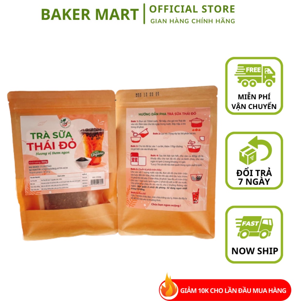 Set Nguyên Liệu Pha Trà Sữa Thái Đỏ - Nguyên liệu làm bánh Baker Mart