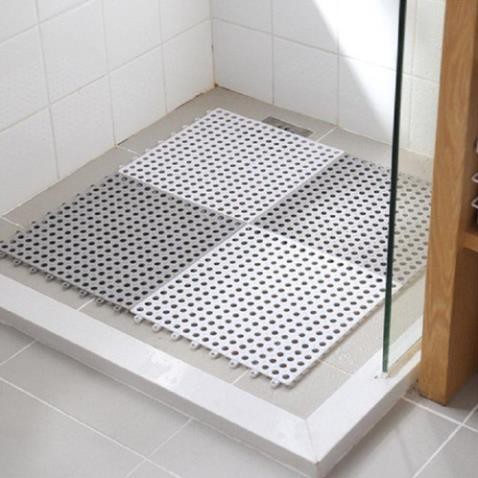 Thảm Nhựa Lót Sàn Phòng Tắm Ghép Nối 30x30cm Chống Trơn Trượt An Toàn Cho Bé, Cực Kỳ Êm Chân