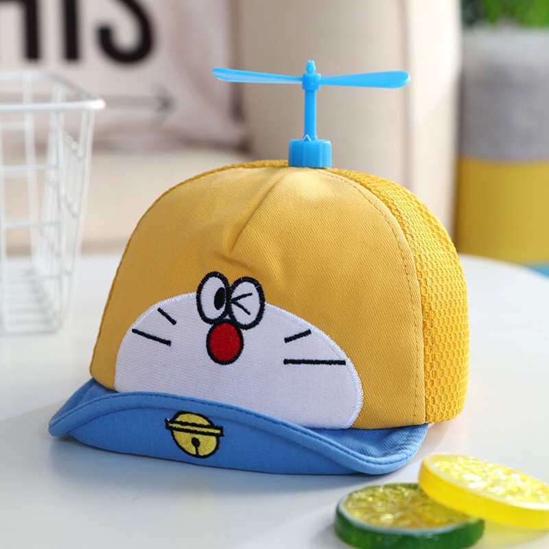 Mũ lưỡi trai DOREMON cho bé có gắn chong chóng