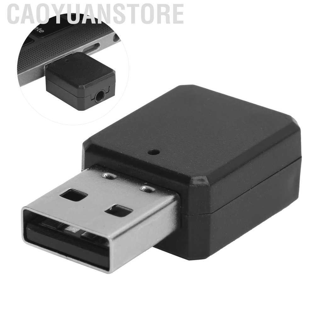 Caoyuanstore Bluetooth 5.1 USB Transmitter Adapter Wireless Audio Receiver with 3.5mm AUX Cable