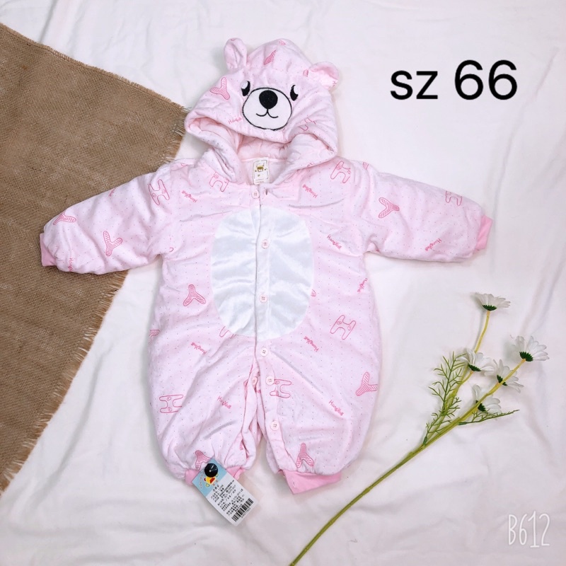 Body chần bông- body ủ mặc đại hàn, trời lạnh cho trẻ sơ sinh 6-9 tháng