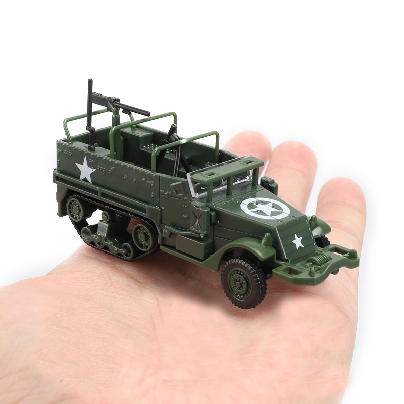 JEEP Mô Hình Xe Quân Đội 4D Lắp Ráp Cougar M3A1 Tỉ Lệ 1/72
