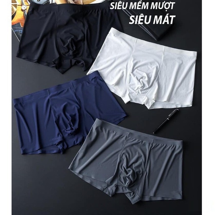 Quần sịp đúc thun lạnh,Quần lót nam lụa sữa sang xịn mịn mát -  mã MLQ05