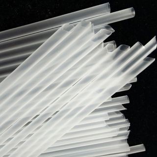 50 ống hút trắng trong suốt phi 8 ( ko hút đc trân châu)