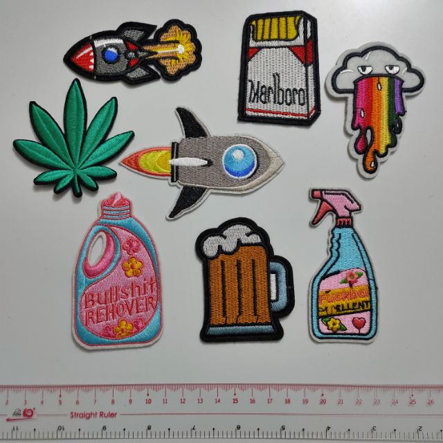 25k một chiếc, combo 5 chiếc tự chọn, MA2 Sticker  ủi patch ủi  logo ủi