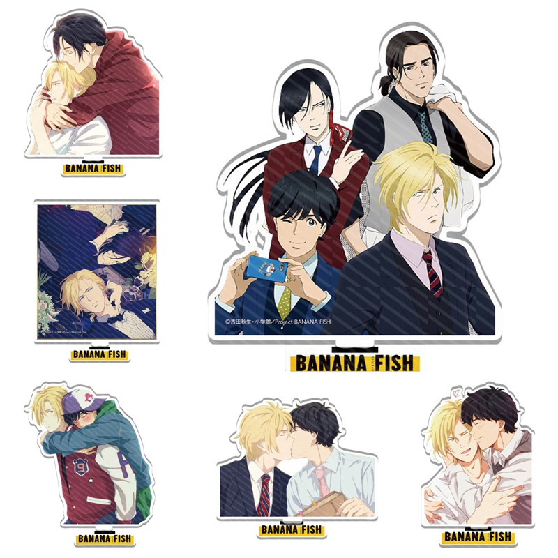 Mô hình nhân vật anime BANANA FISH Ash Okumura Eiji kèm giá đỡ bằng acrylic