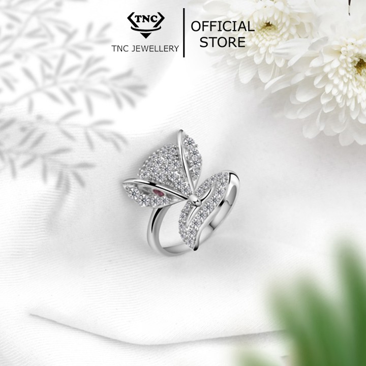 Nhẫn Bạc Hồ Ly Phong Thủy Đính Đá -Trang Sức TNC Jewellery