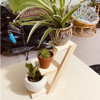 [𝐇𝐀𝐍𝐆 𝐂𝐎 𝐒𝐀𝐍] KỆ GỖ THÔNG 3 TẦNG- KỆ ĐỂ CÂY BÀN LÀM VIỆC 100% GỖ THÔNG LOẠI A TỰ NHIÊN- KỆ ĐỰNG CÂY- KỆ ĐỂ CÂY