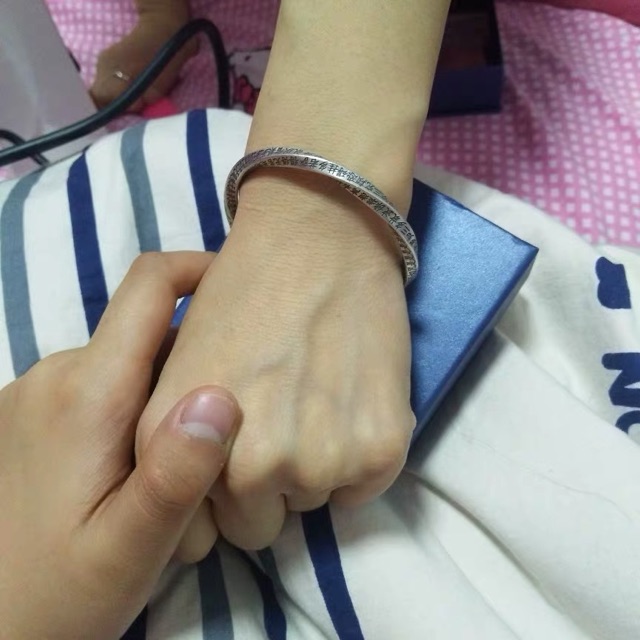 Vòng tay bạc 999 phiên bản Vuông Xoắn khắc Bát Nhã Tâm Kinh