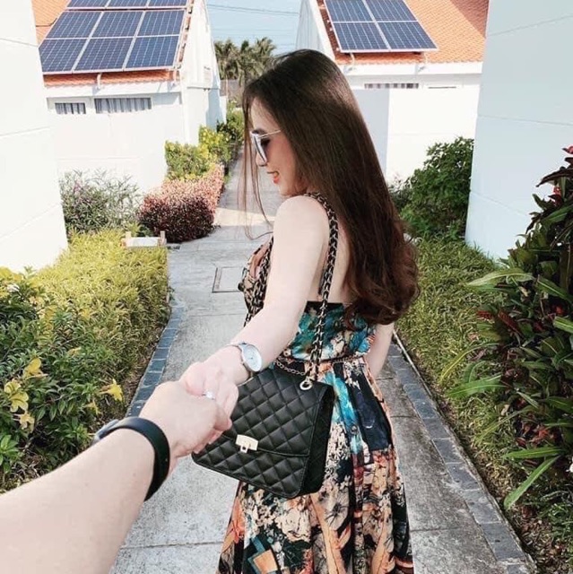 Túi cnk trám mịn dáng vuông hàng xuất hot 2020