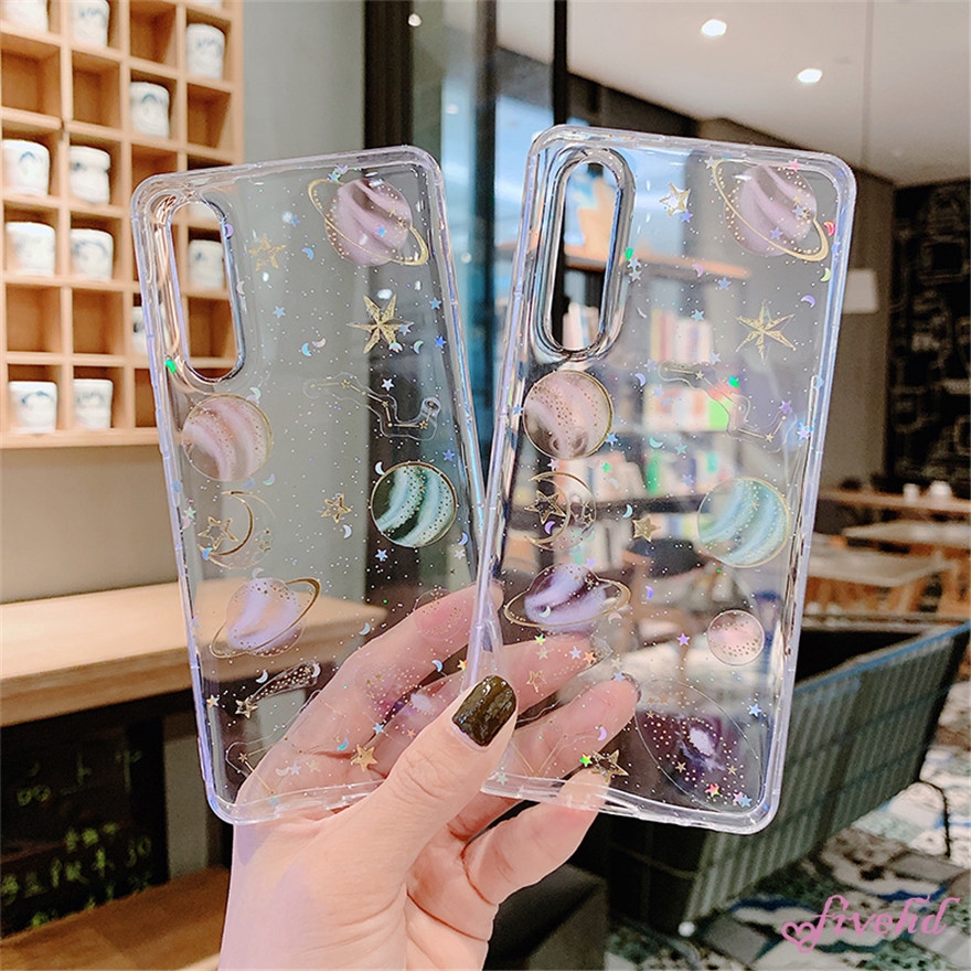 Samsung J7 J5 Prime J4 J6 Plus J7J6 J4 J3 2018 Phone Case Bling Star Planetary transparent soft shell all-inclusive protective Cover