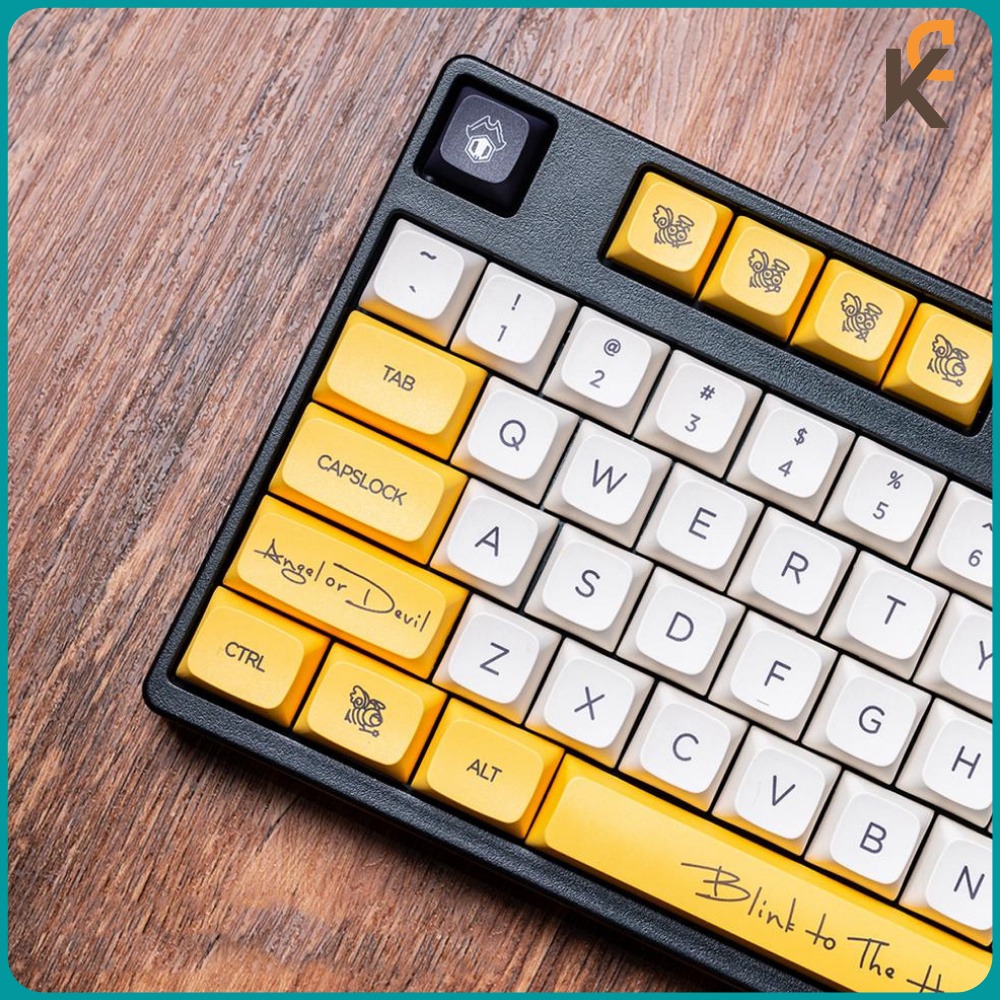 Keycap Honey Bee Angel Devil- CAO 9mm DÀY 1.5mm Dành Cho Bàn Phím Cơ