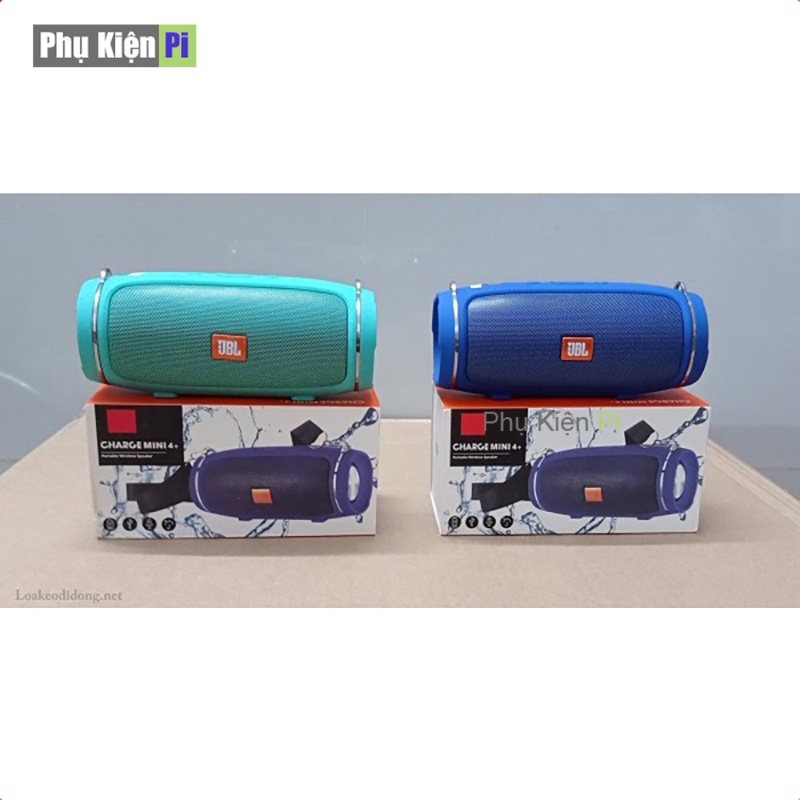 Loa Bluetooth JBL Charge 4+ Mini bass tốt khoẻ - có dây đeo hàng cao cấp