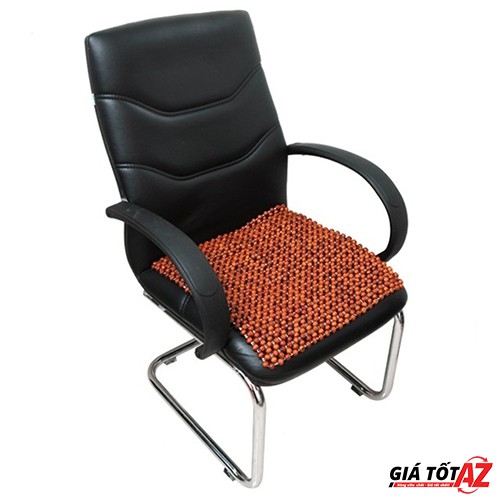 Miếng lót ghế văn phòng, ô tô bằng hạt gỗ hương cao cấp (Nâu đỏ)