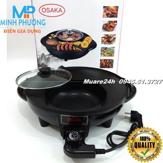 Bảo Hành 12Tháng Vỉ lẩu nướng Bếp lẩu nướng điện Osaka