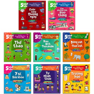 Sách: combo - 5 phút mỗi ngày - bộ sách đầu tiên cha mẹ dạy bé - - tsmn