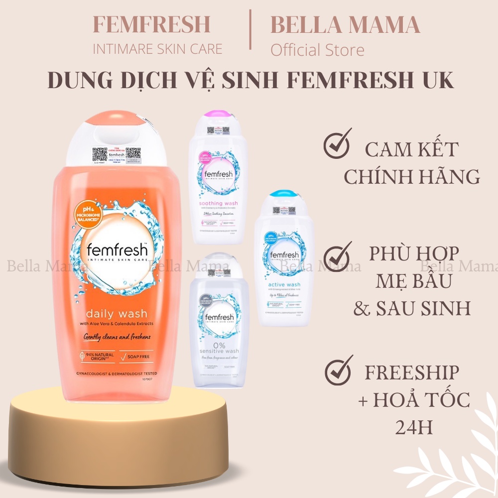 Dung Dịch Vệ Sinh Phụ Nữ Femfresh Daily Intimate Wash - Bella Mama Phân Phối Chính Hãng Có Hóa Đơn Vat