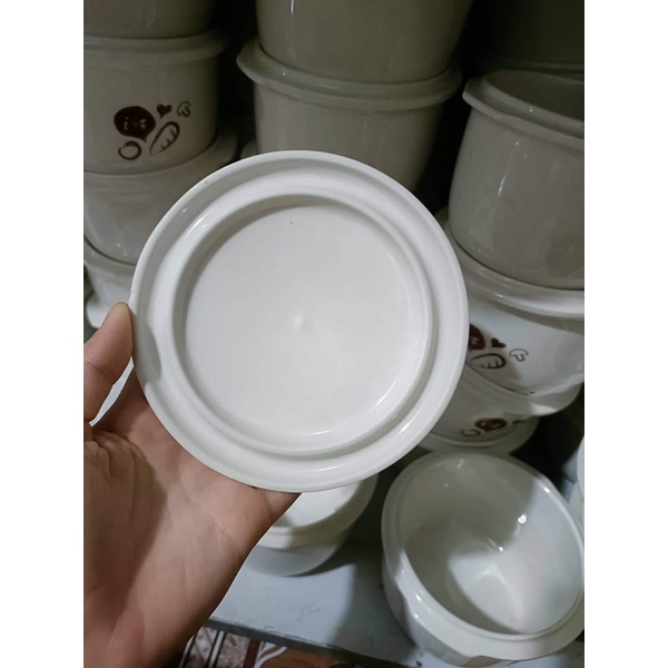 Nắp sứ 0,8l nồi nấu cháo chậm bear chính hãng