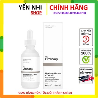 Tinh chất The Ordinary Niacinamide 10% + Zinc 1% (lọ màu trắng)