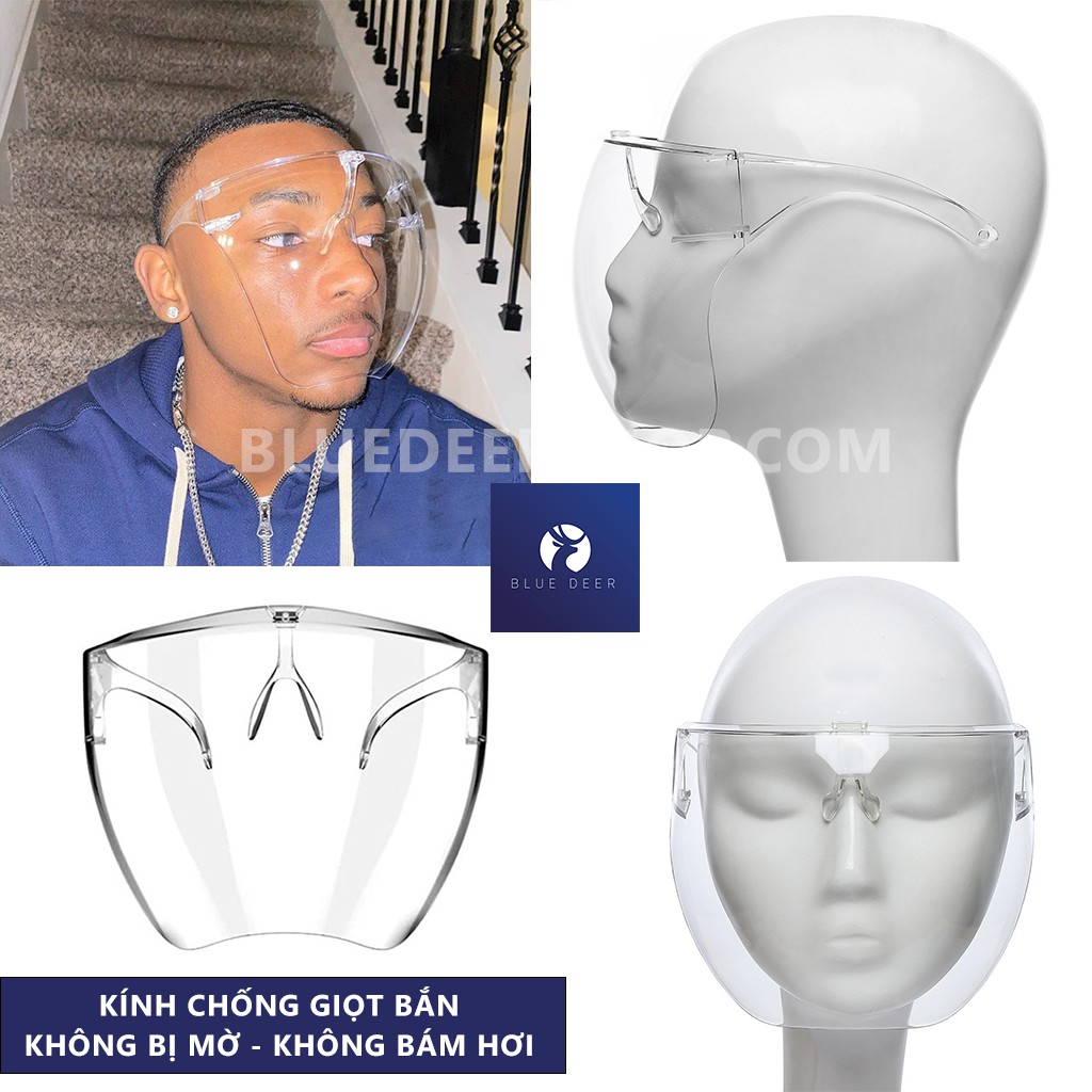 Kính Chống Giọt Bắn – Kính Bảo Hộ Trong Suốt Chống Bám Hơi Nước Không Mờ - Face Shield 2021