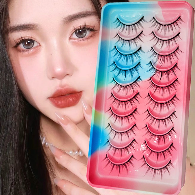 Set 10 Cặp Lông Mi Giả 3D Mềm Mại Tự Nhiên