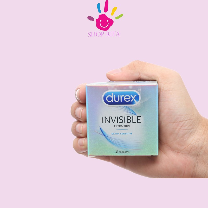 [bao cao su gai][GIÁ SỈ] BAO CAO SU DUREX INVISIBLE, SIÊU MỎNG, HỘP 3 CÁI