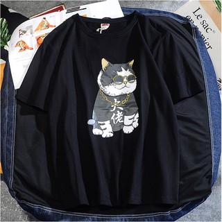 Áo thun unisex Rich Cat cá tính