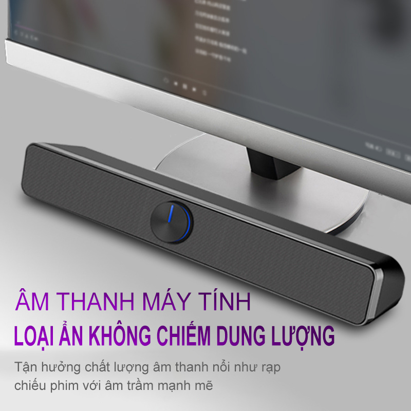 Loa  SUPER BASS Âm Thanh Vòm 3D Cực Sang Dùng Cho Máy Tính Vi Laptop PC Tivi Nghe Nhạc Giải Trí Cực Đã -NBSADA