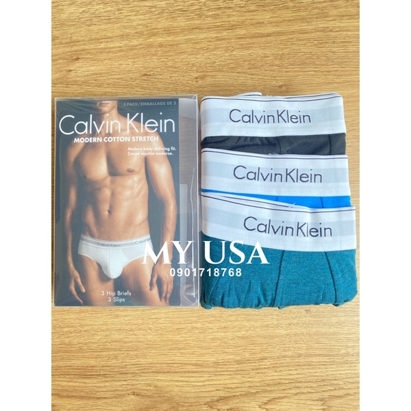 Quần lót nam Ck từ Mỹ ❤️ Quần lót nam Calvin Klein Cotton Stretch Boxer Briefs