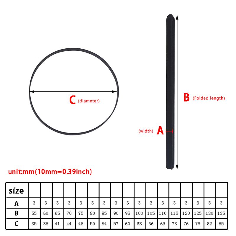 Dây Đai Cao Su Thay Thế Lidu1 3mm Cho Máy Hát Đĩa Vinyl