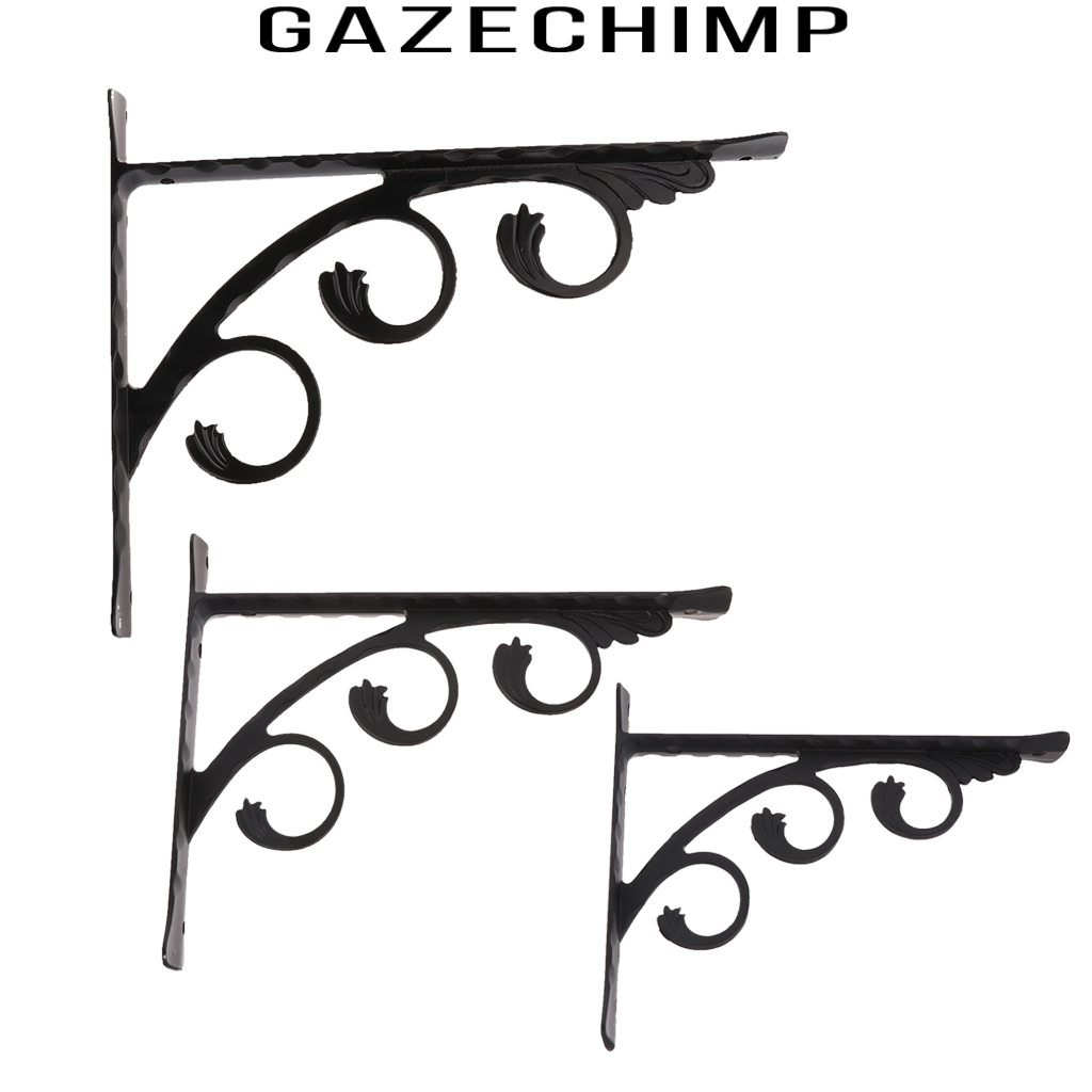 [GAZECHIMP]2pcs L Shaped Angle Bracket Supporter Store Commodity Shelf Bracket 15x12cm