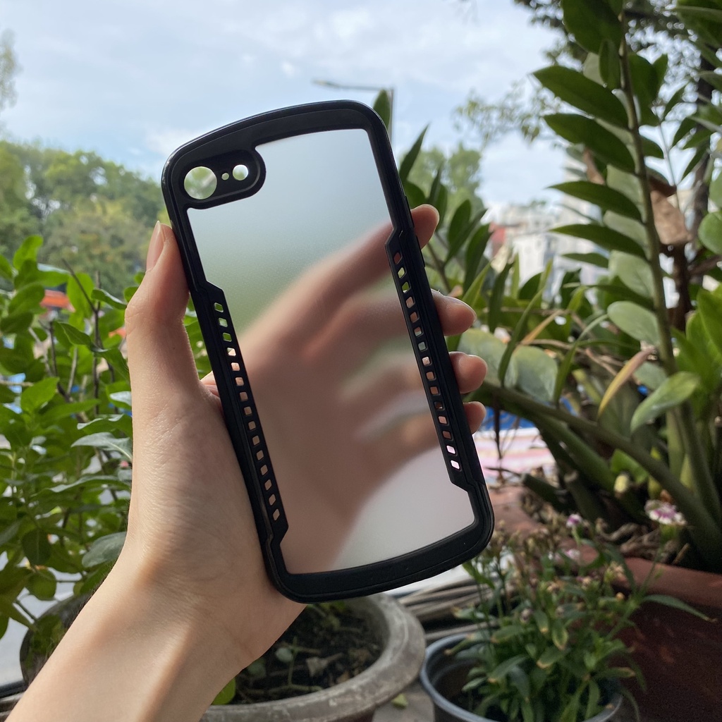 [Hỏa Tốc HCM] Ốp lưng XUNDD iPhone 7+/ 8 Plus, 7/8/SE 2/SE 3 (ALPHA SERIES) -Mặt lưng trong, Chống sốc, Cạnh màu - Xanh