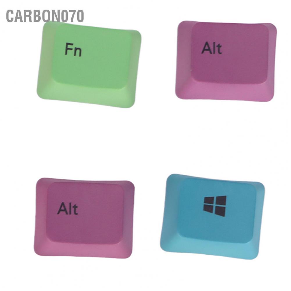 Hàng Sẵn 10Pcs Keycap nhựa PBT 10 phím cho Bàn phím cơ Công nghệ thăng hoa nhiệt tự làm Chiều cao OEM Đẹp thực tế đầy màu sắc【Carbon070】