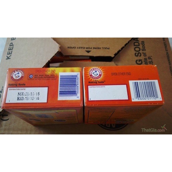 COMBO 5-10 hộp Bột Baking Soda đa công dụng, làm bánh, tẩy trắng - Hộp 454g nhập khẩu Mỹ