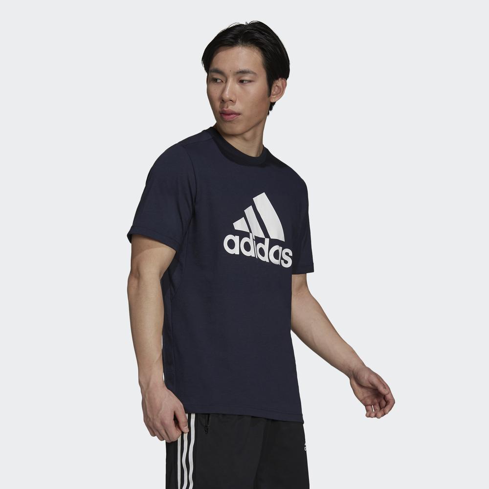 Áo Tee adidas TRAINING Nam Áo Thun Logo Thể Thao Feelready AEROREADY Designed 2 Move Màu xanh dương H30255