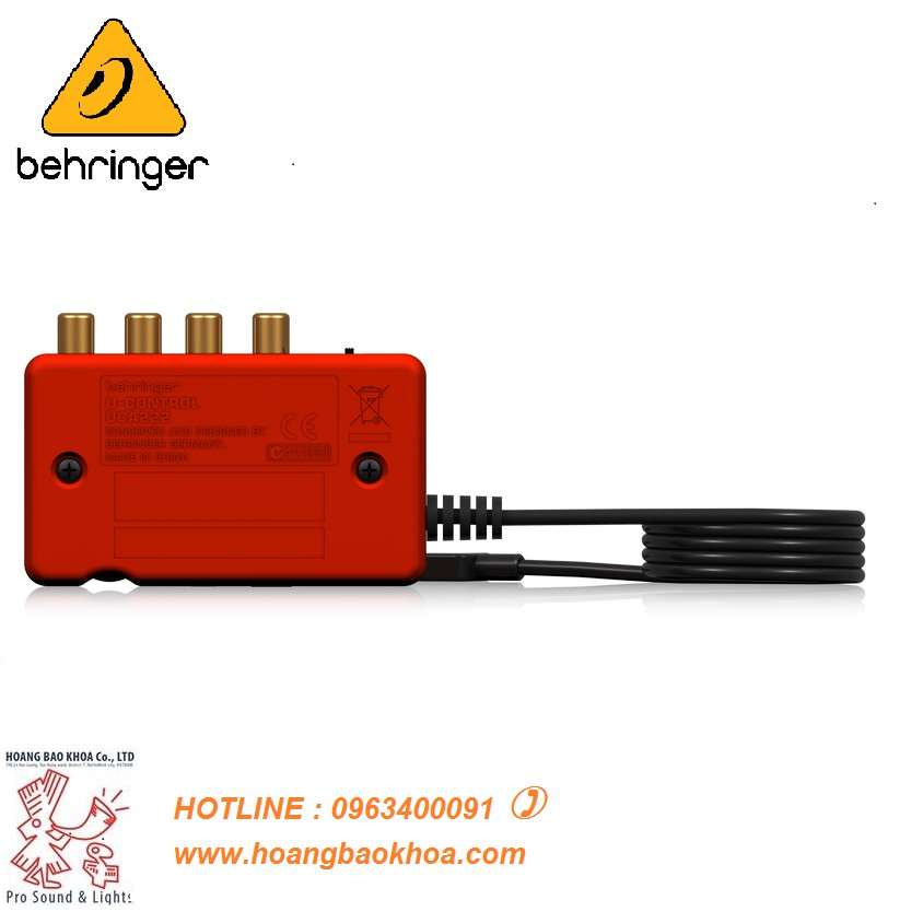 Card âm thanh  Behringer UCA222/UCA202 - Nhỏ gọn tiện lợi