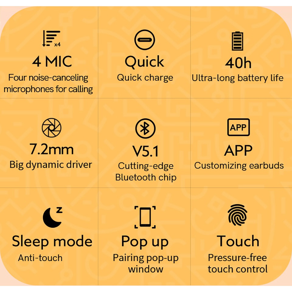 Tai Nghe Nhét Trong Không Dây QCY T13 Bluetooth V5.1 TWS 4 Micro Chất Lượng Cao
