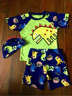 Set bơi khủng long bé trai
