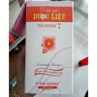 Dầu Gội Dược Liệu Thái Dương 7 Hộp 40 gói × 7g