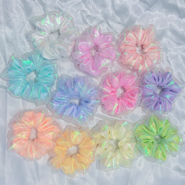 Scrunchies hologram 2 lớp