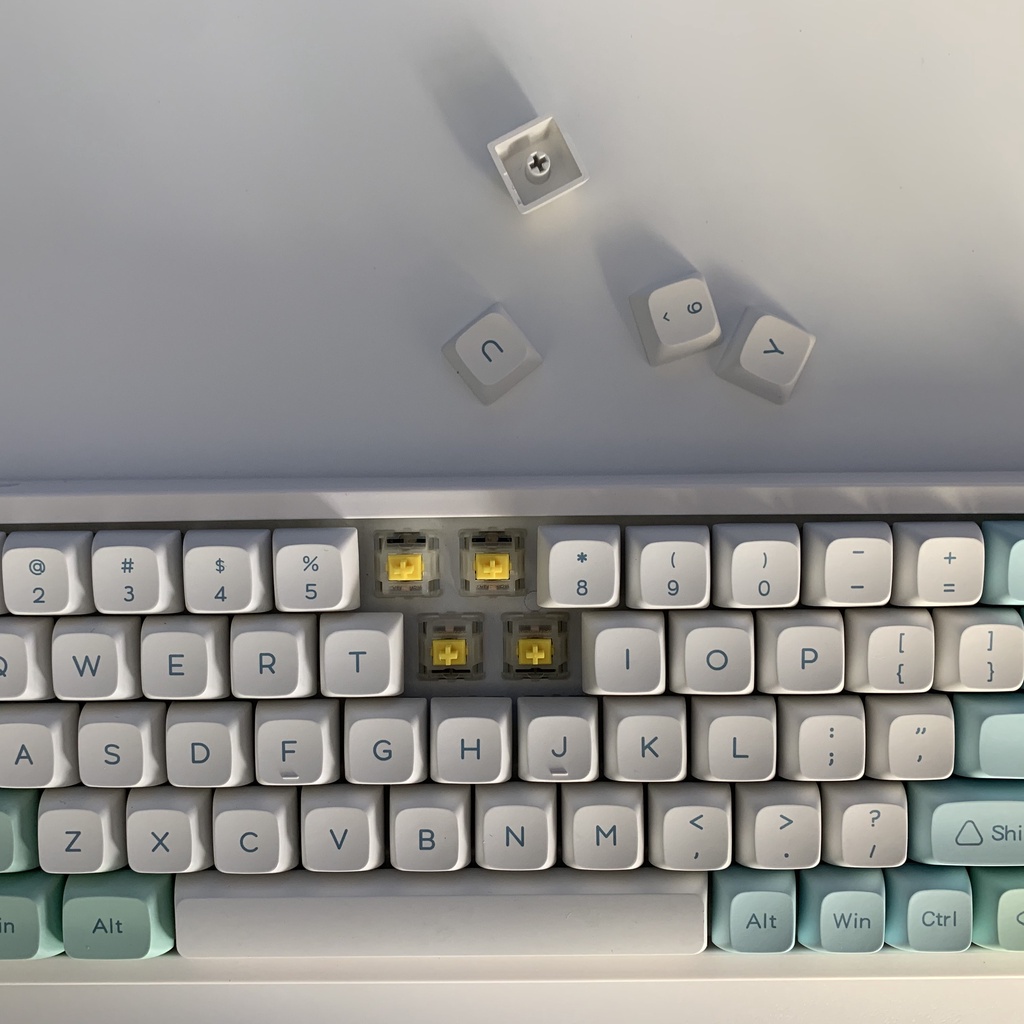 Gateron Cap Yellow Switch/Milky Switch Lubed 5Pin For Mechanical Keyboard