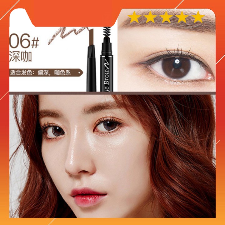 Chì kẻ mày double effect Lameila 02 đầu siêu mịn bền màu Xuka Cosmetic | BigBuy360 - bigbuy360.vn