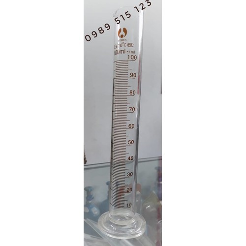 Dụng Cụ Thí Nghiệm - Ống đong thủy tinh 100 ml đo thể tích