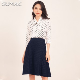 Chân váy xòe sọc VA559 GUMAC