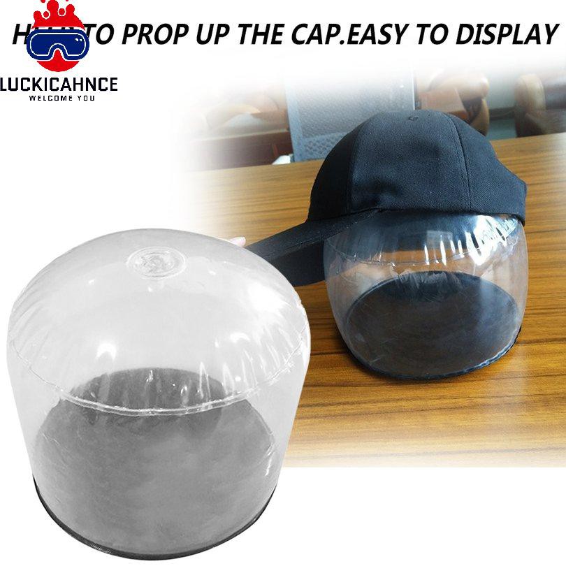 Nút Bơm Hơi Trong Suốt 17x15cm Trưng Bày Mũ Nón Tiện Dụng