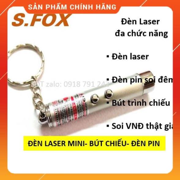 Bút trình chiếu laser, bút chỉ bảng, đèn pin mini 3 trong 1